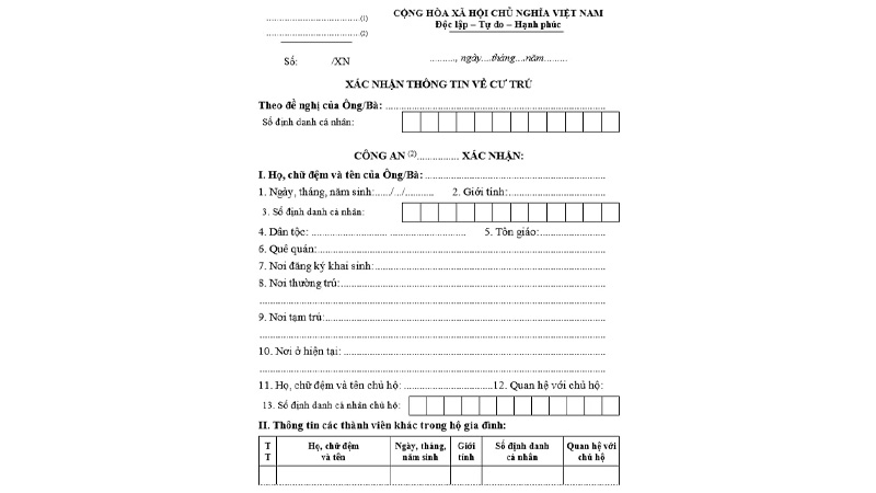 Download mẫu đơn xin xác nhận tạm trú mới nhất năm 2025 6 mau-don-xin-xac-nhan-tam-tru-2