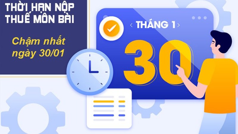 Cách kê khai và nộp thuế môn bài cho địa điểm kinh doanh chi tiết 8 Thời hạn nộp thuế môn bài